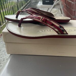 Burberry Aldermary Haymarket Flip Flop Sandal